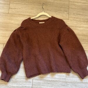 Z supply maroon big sleeve sweater small